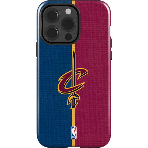 NBA Cleveland Cavaliers Canvas iPhone 15 Pro Impact Case