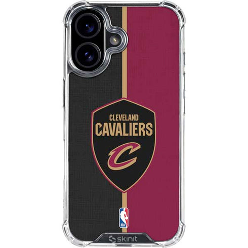 NBA Cleveland Cavaliers Canvas iPhone 16 Plus Clear Case