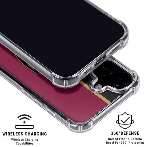 NBA Cleveland Cavaliers Canvas iPhone 16 Plus Clear Case