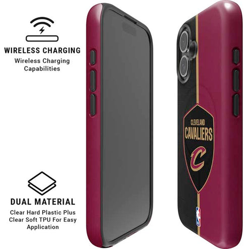 NBA Cleveland Cavaliers Canvas iPhone 16 Plus Magsafe Impact Case
