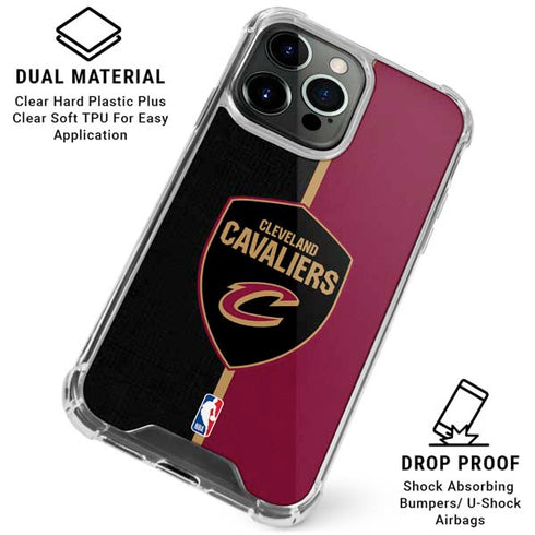 NBA Cleveland Cavaliers Canvas iPhone 16 Pro Max Clear Case