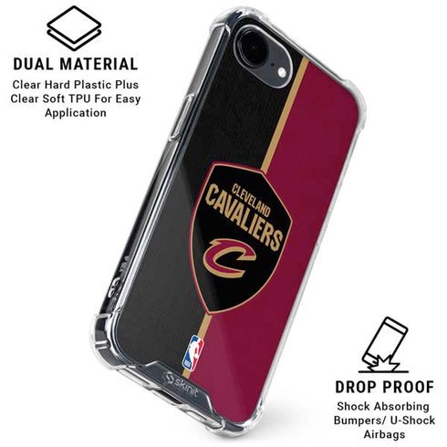 NBA Cleveland Cavaliers Canvas iPhone 16e Clear Case