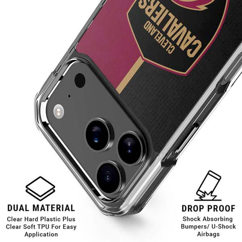 NBA Cleveland Cavaliers Canvas iPhone 18 Pro Clear Case