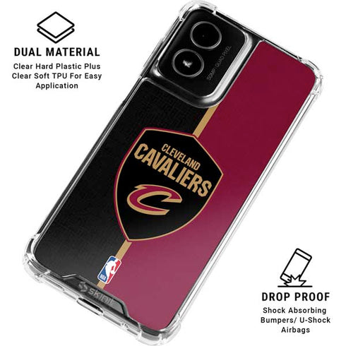 NBA Cleveland Cavaliers Canvas Moto G Power 5G (2024) Clear Case