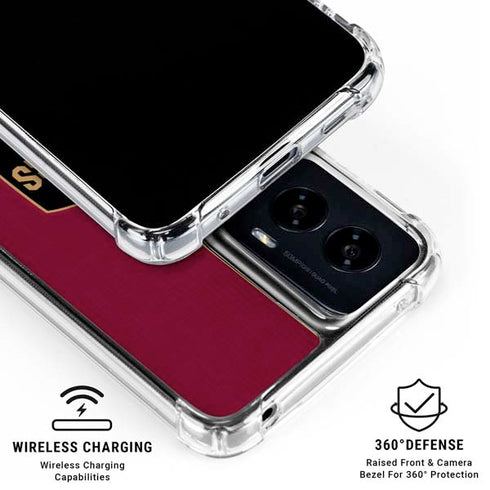 NBA Cleveland Cavaliers Canvas Moto G Power 5G (2024) Clear Case