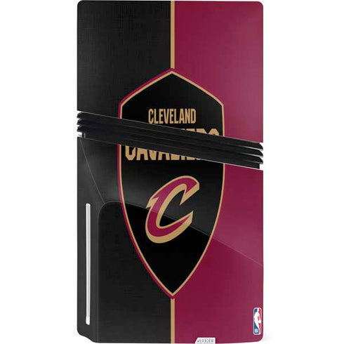 NBA Cleveland Cavaliers Canvas PS5 Pro Disk Console Skin