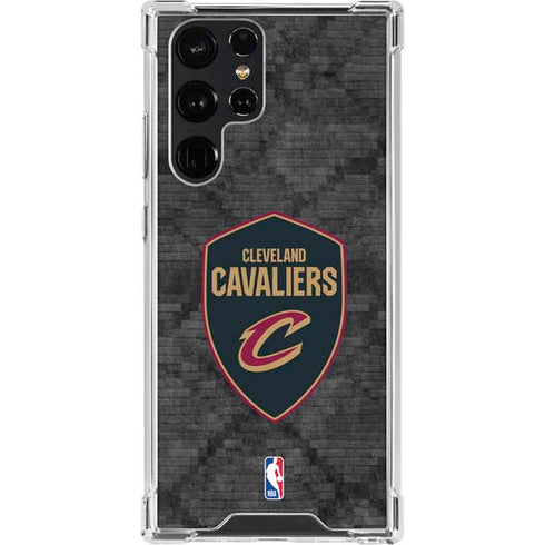 NBA Cleveland Cavaliers Dark Rust Galaxy S23 Ultra Clear Case