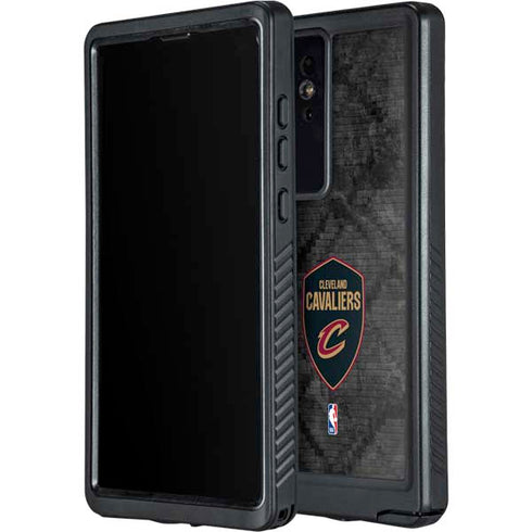 NBA Cleveland Cavaliers Dark Rust Galaxy S24 Ultra Waterproof Case