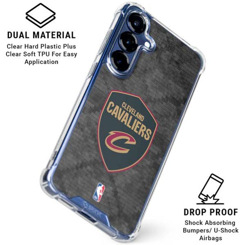 NBA Cleveland Cavaliers Dark Rust Galaxy S25 FE Clear Case