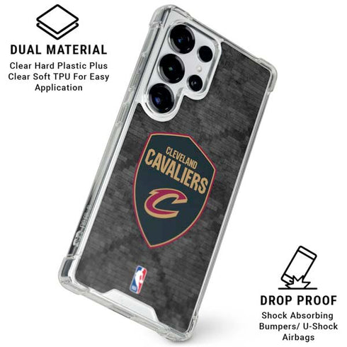 NBA Cleveland Cavaliers Dark Rust Galaxy S25 Ultra Clear Case