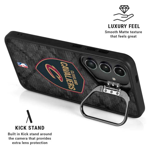 NBA Cleveland Cavaliers Dark Rust Galaxy S26 Kickstand Case