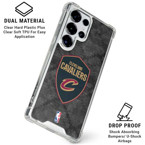 NBA Cleveland Cavaliers Dark Rust Galaxy S26 Ultra Clear Case