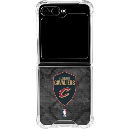 NBA Cleveland Cavaliers Dark Rust Galaxy Z Flip6 Clear Case