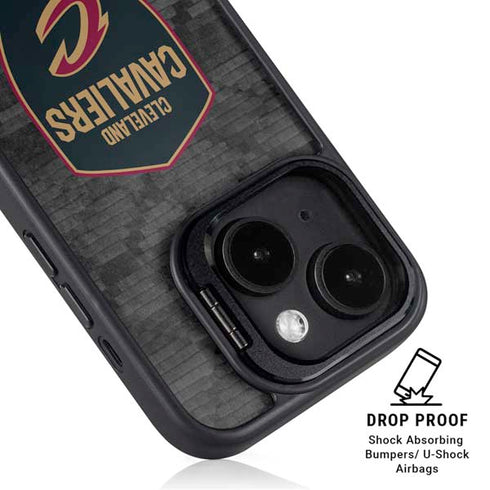 NBA Cleveland Cavaliers Dark Rust iPhone 14 Plus Kickstand Case