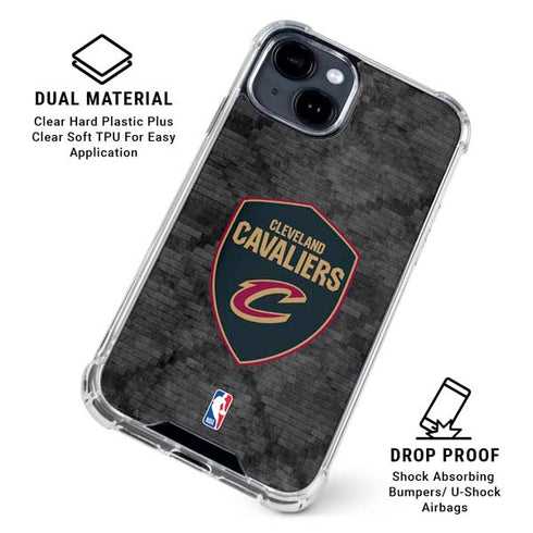 NBA Cleveland Cavaliers Dark Rust iPhone 15 Clear Case