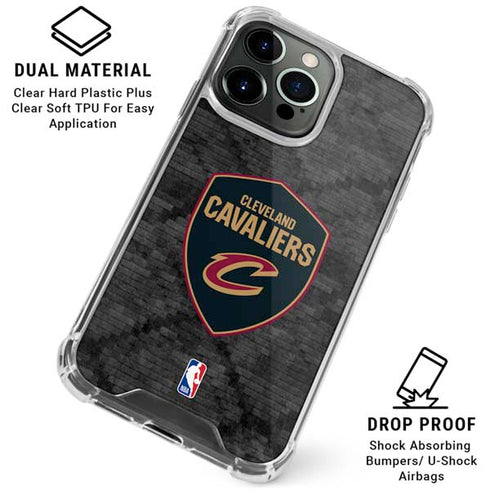 NBA Cleveland Cavaliers Dark Rust iPhone 16 Pro Clear Case