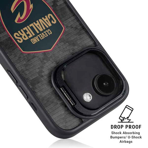 NBA Cleveland Cavaliers Dark Rust iPhone 16e Kickstand Case