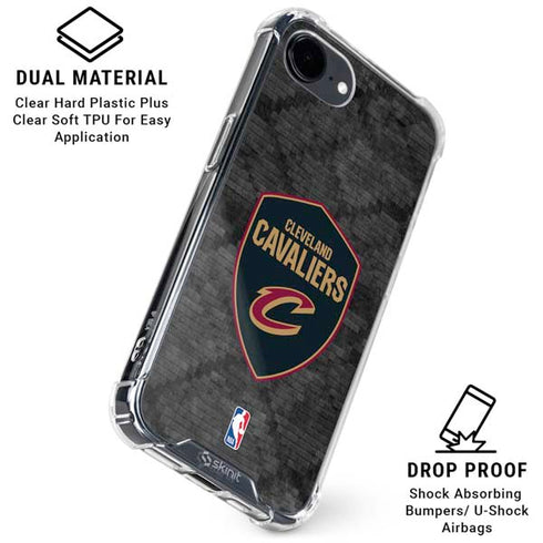 NBA Cleveland Cavaliers Dark Rust iPhone 16e Clear Case