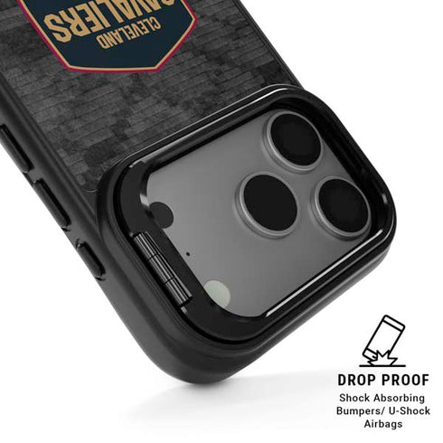 NBA Cleveland Cavaliers Dark Rust iPhone 17 Pro Kickstand Case
