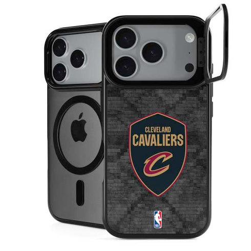 NBA Cleveland Cavaliers Dark Rust iPhone 17 Pro Max Kickstand Case