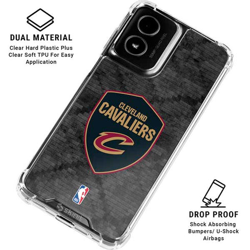 NBA Cleveland Cavaliers Dark Rust Moto G Power 5G (2024) Clear Case