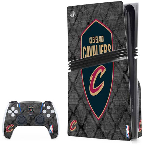 NBA Cleveland Cavaliers Dark Rust PS5 Pro Disk Bundle Skin