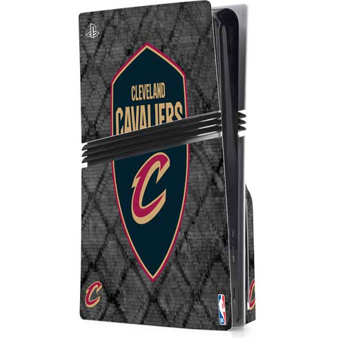 NBA Cleveland Cavaliers Dark Rust PS5 Pro Disk Console Skin