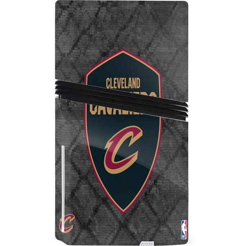 NBA Cleveland Cavaliers Dark Rust PS5 Pro Disk Console Skin