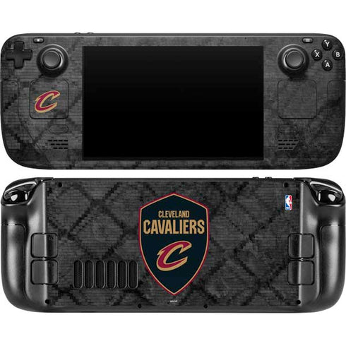 NBA Cleveland Cavaliers Dark Rust Steam Deck Handheld Gaming Computer OLED Skin