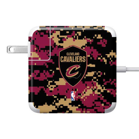 NBA Cleveland Cavaliers Digi Camo 85W Power Adapter (15 and 17 inch MacBook Pro Charger) Skin