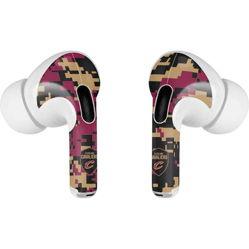 NBA Cleveland Cavaliers Digi Camo AirPods Pro 2nd Gen Skin