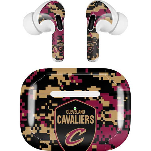 NBA Cleveland Cavaliers Digi Camo AirPods Pro 2nd Gen Skin