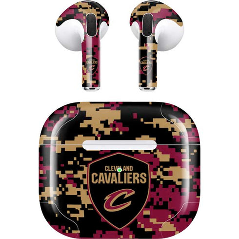 NBA Cleveland Cavaliers Digi Camo Apple AirPods (3rd Gen 2021) Skin
