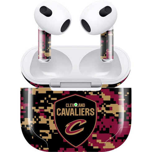 NBA Cleveland Cavaliers Digi Camo Apple AirPods (3rd Gen 2021) Skin