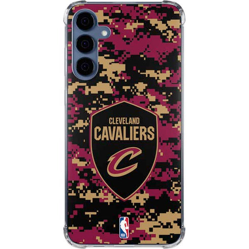 NBA Cleveland Cavaliers Digi Camo Galaxy A55 5G Clear Case