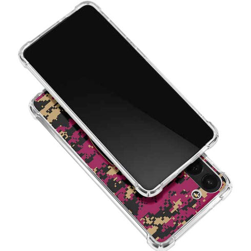 NBA Cleveland Cavaliers Digi Camo Galaxy S24 FE Clear Case