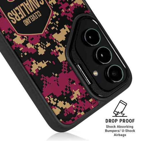 NBA Cleveland Cavaliers Digi Camo Galaxy S25 Kickstand Case