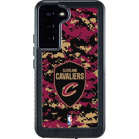 NBA Cleveland Cavaliers Digi Camo Galaxy S24 Plus Waterproof Case