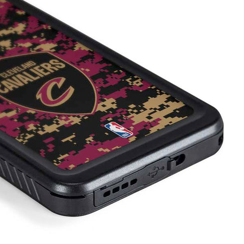 NBA Cleveland Cavaliers Digi Camo Galaxy S24 Plus Waterproof Case