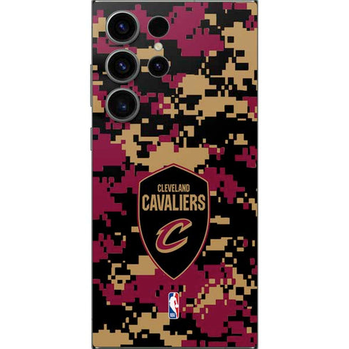 NBA Cleveland Cavaliers Digi Camo Galaxy S25 Ultra Skin