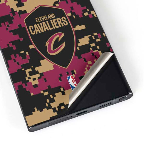 NBA Cleveland Cavaliers Digi Camo Galaxy S24 Ultra Skin
