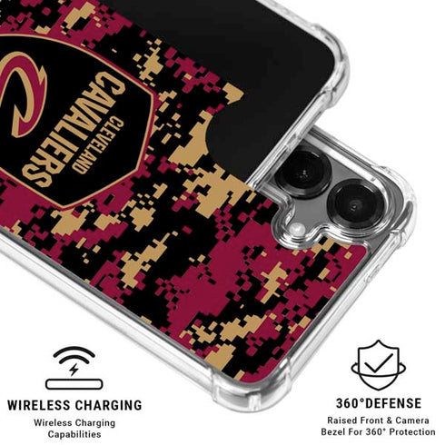 NBA Cleveland Cavaliers Digi Camo Galaxy S26 Clear Case