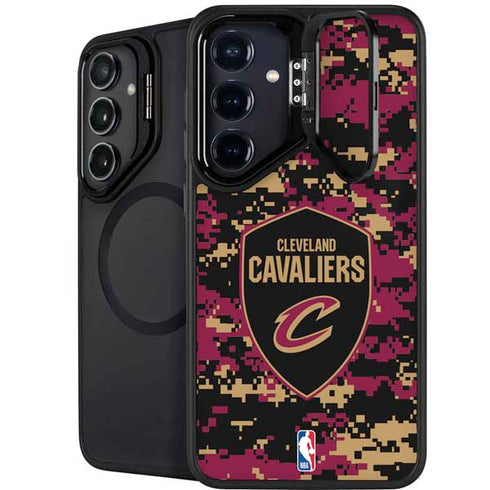 NBA Cleveland Cavaliers Digi Camo Galaxy S26 Kickstand Case