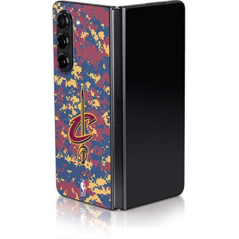 NBA Cleveland Cavaliers Digi Camo Galaxy Z Fold5 5G Skin