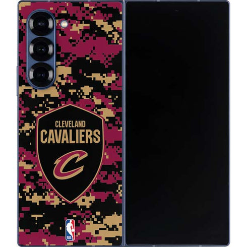 NBA Cleveland Cavaliers Digi Camo Galaxy Z Fold6 Skin