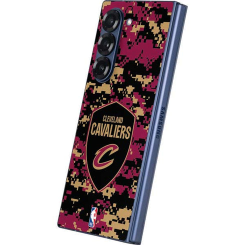 NBA Cleveland Cavaliers Digi Camo Galaxy Z Fold6 Skin