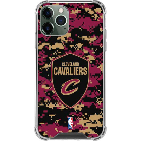 NBA Cleveland Cavaliers Digi Camo iPhone 12 Pro Max Clear Case