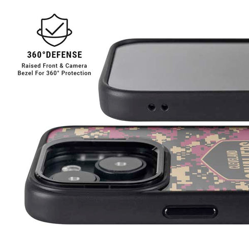 NBA Cleveland Cavaliers Digi Camo iPhone 14 Plus Kickstand Case