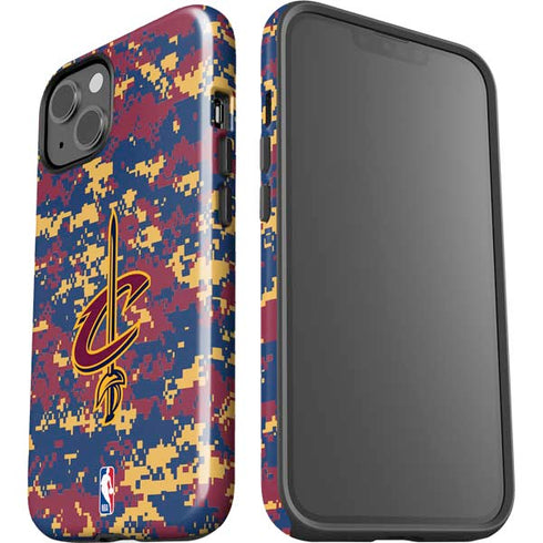 NBA Cleveland Cavaliers Digi Camo iPhone 15 Impact Case