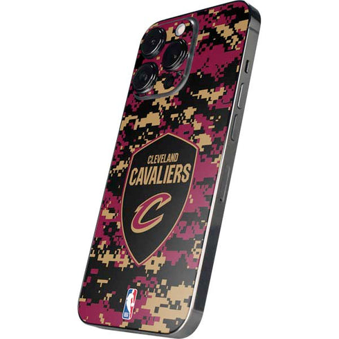 NBA Cleveland Cavaliers Digi Camo iPhone 15 Pro Max Skin